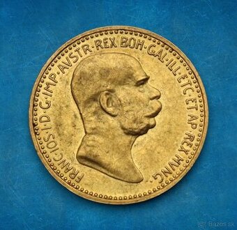 Zlatá 10 Koruna FJ I. 1908 bz - Jubilejná - Krásna a Hľadaná