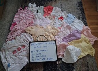 Balík letného oblečenia pre dievčatko veľkosť 74