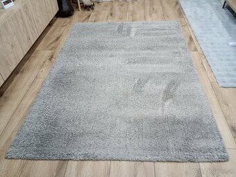 Svetlo sivý koberec 155x220 krátky vlas