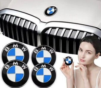 Znak, logo, značka na kapotu a kufor Škoda a BMW