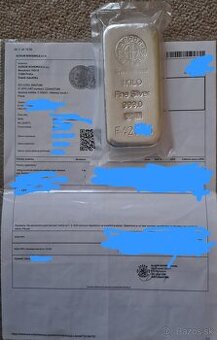 Investičné striebro Argor Heraeus  1000 g