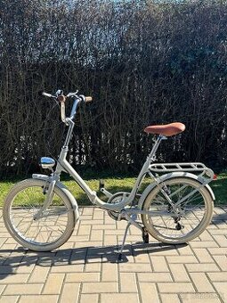 Mestský skladací retro bicykel