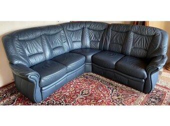 Luxusní rohová kožená sedací souprava, 2592