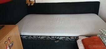 110x200 postel cierna