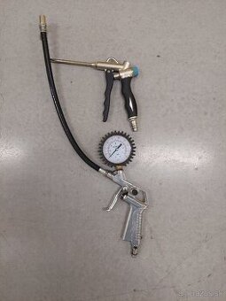 Manometer a pistol na ofukovanie