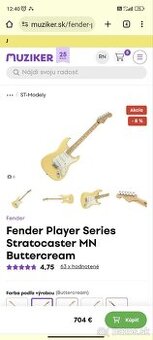 Vymena Fender player series stratocaster