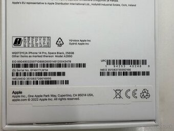 Predam iphone 14pro 256gb cierny