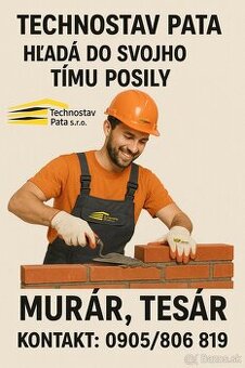 Murár, tesár, stavebný pracovník