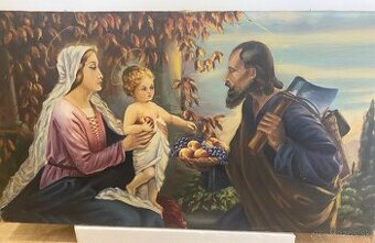 Obraz Svätej rodiny -Mária ,Jozef a maly Ježiš