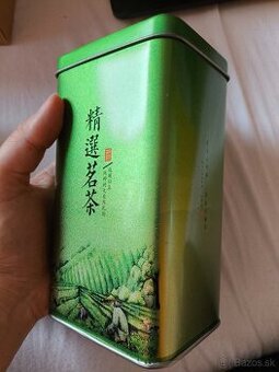 Originálna plechovka na čaj -  originál dovezená z Číny