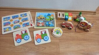 Drevené hračky a vkladačky