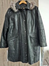 Kožený dámsky kabát - 1