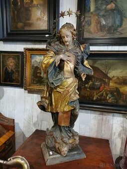 Baroková drevorezba Mária Immaculata na predaj