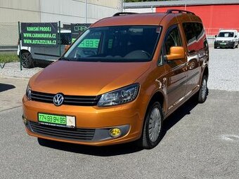 ► VW CADDY MAXI 2,0 TDI 4x4 - PARK. SENZORY, NEZAV. TOPENÍ ◄