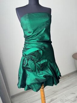Spoločenské smaragdové šaty