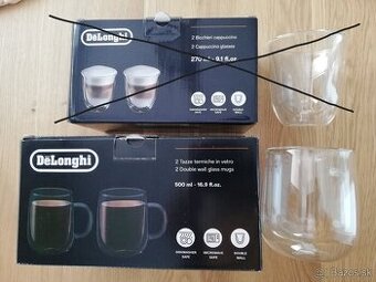 poháre na teplé a studené nápoje De Longhi