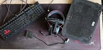 Herný Set - Slúchadlá - Klávesnica - USB Hub -