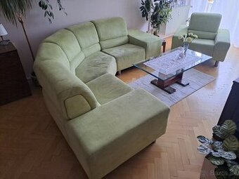 Rohova sedačka s kreslom
