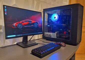 Herný počítač + monitor, klávesnica, myš