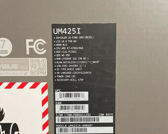 Notebook Asus ZenBook UM425 IA