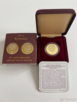 Au 5 000 Sk Razba prvých toliarových mincí v Kremnici