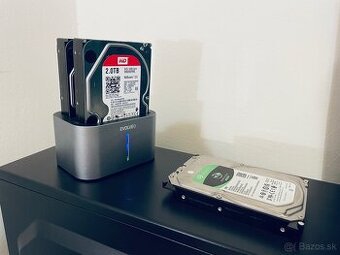 3x 3.5" HDD 2 TB (spolu 6 TB) + USB dokovacia stanica