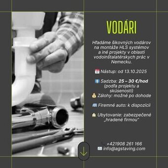 Vodoinstalater/kurenár Nemecko