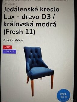 Jedálenská kreslo