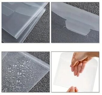 Plastové ochranné obaly proti poškodeniu.