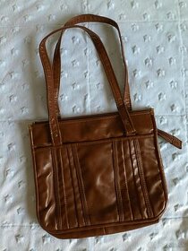 Koženková kabelka hnedá