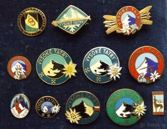 odznaky - Vysoké Tatry i iné