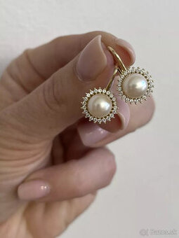 NOVÉ Rozprávkovo krásne zlaté náušnice - Korai