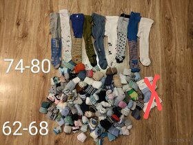 Detské ponožky a pančušky 62-68, 74-80, 86-92