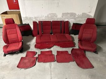 BMW e36 coupe červený interier