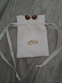 Petra Toth rosegold náušnice