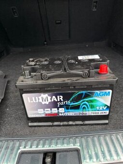Autobatéria LUMAR parts AGM 12V 70Ah 760A
