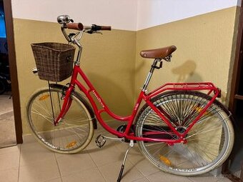 Štýlový dámsky mestský bicykel Kellys Arwen Dutch 28 – červe