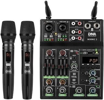 Predám DNA Mixmic 2 mixpult + 2 bezdrôtové mikrofóny