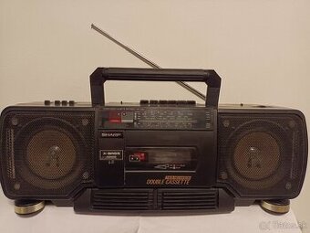 Sharp WQ 238 H radiomagnetofon retro 2 kazeťák Japan