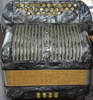 Heligonka Hohner Club IIB pre zaćiatoćníka C-F -- záruka --