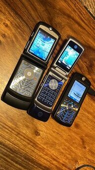 Motorola legendárne mobily RAZR V3/SLVR L7e/KRZR K1