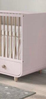 Detska postielka Ikea ruzova