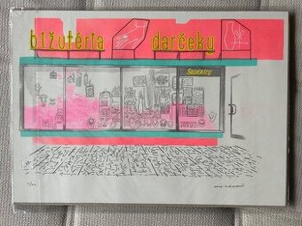 Grafika Riso Print Bižutéria a darčeky