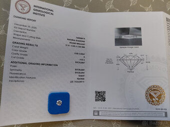 Predám diamant 0,5 karát (prírodný)