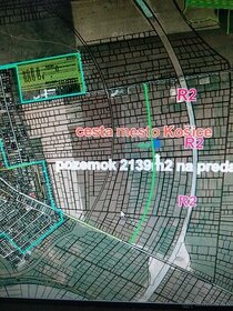 Predaj investičný pozemok Košice-Krásna 2139 m2