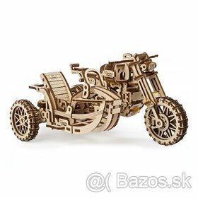 Ugears 3D drevené mechanické puzzle UGR-10 Motorka