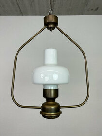 Závesná mosadzná elektrická lampa - 1