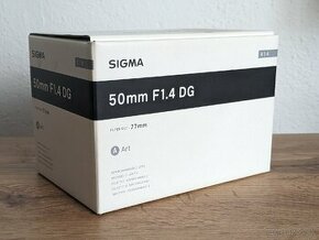 Krabica od Sigma 50mm F1.4 DG ART