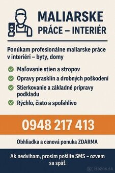 Maliarske práce - Maliar