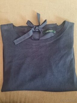 Ralph Lauren elegantná tmavomodrá blúzka